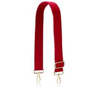 Allzedream - Tracolla morbida e regolabile di ricambio per borsa a tracolla, Rosso, Medium, Design elegante