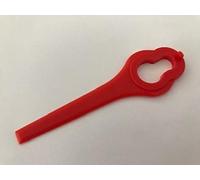 Alm Aldi Ferrex FE220 - Lame per decespugliatore in plastica, Confezione da 10, Colore: Rosso