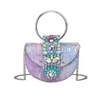ALMA EN PENA - Borsa Mezza Luna Preziosa - - Bags - Donna - Multicolore - ONE SIZE