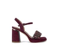 Alma en Pena. Sandali con tacco da donna., rosso, 35 EU