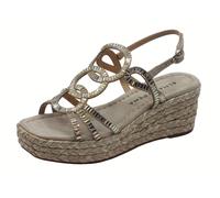 Alma en Pena V2551454 Suede Vison Sandali eleganti per Donna con brillanti argen