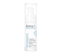 Alma K Flawless Glow - Siero idratante viso per donne, con minerali del Mar Morto e tè verde per pelli secche, 30 ml