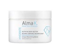 Alma K Nutritive Body Butter - Deep Hydration Body Cream Skin Care - Shea Butter Lotion with Dead Sea Minerals, Vitamin E - All Skin Types - 8,45 oz