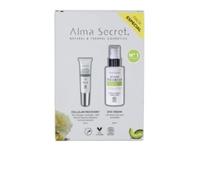Alma Secret Confezione – Crema contorno occhi Avocado, Tè Verde e Caffeina + Siero Anti-età ECOCERT