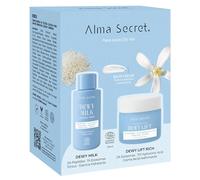 Alma Secret | Confezione da 1 mini dewy milk e dewy lift rich cream | Forziere viso idratante e rassodante con crema idratante e tonico essenza | Adatto per pelli secche | Rivoluzione molecolare