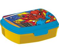 ALMACENESADAN 2058 Tostapane Restangolare Multicolore Spiderman Graffiti; Prodotto in plastica Riutilizzabile; Privo BPA; Dimensioni interne 16,5 x 11,5 x 5,5 cm