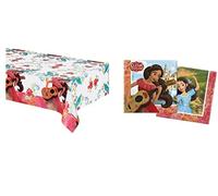 ALMACENESADAN, 4876, confezione Disney Elena di Avalor composto da 20 tovaglioli di carta 33 x 33 cm e tovaglia 120 x 180 cm, ideale per feste e compleanni. (8435510348762)