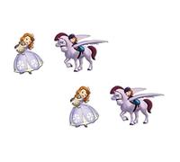 ALMACENESADAN, 5032 Confezione decorazione festa compleanno Disney Principessa Sofia composto da 4 sagome di cartone da 30 cm, 8435510350321