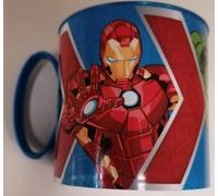 ALMACENESADAN, 5074 Tazza adatta al microonde, capacità 265 ml, prodotto riutilizzabile, (Avengers Heraldic)