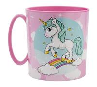 ALMACENESADAN, 5074 Tazza adatta al microonde, capacità 265 ml, prodotto riutilizzabile (unicorni)