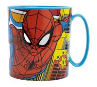 ALMACENESADAN, 5074 Tazza adatta al microonde, capacità 390 ml, prodotto riutilizzabile, (Spider Midnight)