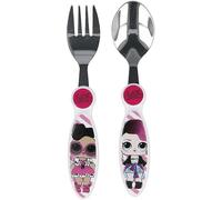ALMACENESADAN, 5090 Set di 2 posate riutilizzabili, ideali per l'uso quotidiano come per celebrare le tue feste, senza BPA; posate e forchette; della licenza (lol)