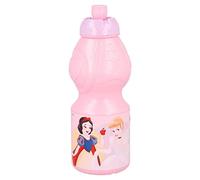 ALMACENESADAN Borraccia sportiva multicolore; prodotto in plastica riutilizzabile; privo di BPA; capacità 400 ml (Disney Principesse)