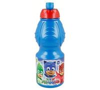 ALMACENESADAN Borraccia sportiva multicolore, prodotto in plastica riutilizzabile; senza BPA; capacità 400 ml (Pj Masks)