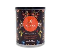 Almar Cioccolata Calda Cortina Arancia e Limone, Lattina 360g, Cacao 22/24 | Cioccolata calda agli agrumi, cacao olandese 22/24, vegana, senza glutine e lattosio, lattina 360g
