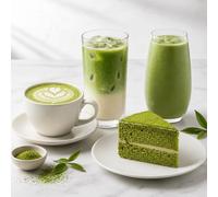 ALMAR - Professional Matcha Latte 500g, Preparato Solubile con 8,6% Tè Verde Matcha, Senza Glutine e Senza Lattosio, Per Matcha Latte Caldo, Freddo, Frappè, Smoothie e Dessert