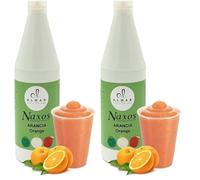 Almar - Sciroppo Superconcentrato per Granita, Gusto Arancia, Da Usare Con Base Granita Naxos, Pronto in Pochi Secondi, Ideale per Bar, Chioschi e Uso Domestico, Senza Conservanti, Bottiglia da 1kg