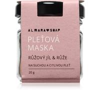 Almara Soap Face Pink Clay & Rose maschera lenitiva viso per pelli molto secche e sensibili 20 g