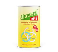 Almased Polvere di tipo 2 per ridurre i livelli di glucosio nel sangue e HbA1c - basso indice glicemico di 27 - 1x 500g - 10 porzioni
