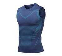 ALMASI Canotta modellante a compressione da uomo Senti il potere della fiducia, dell'energia e della forza(Blue,2XL)