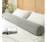 ALMASI Cuscino lungo per letto - Cuscino rotondo per adulti, supporto completo per chi dorme sul fianco, supporto ergonomico(Gray C,100 * 20CM)