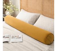 ALMASI Cuscino lungo per letto - Cuscino rotondo per adulti, supporto completo per chi dorme sul fianco, supporto ergonomico(Yellow B,150 * 20CM)
