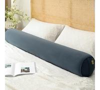 ALMASI Cuscino per il corpo cilindrico, cuscino per coccole in memory foam, cuscino lungo per il corpo morbido e di supporto per chi dorme sul fianco e sollievo dalla pressione(Gray D,100 * 20CM)