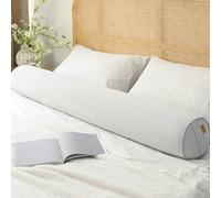 ALMASI Cuscino per il corpo cilindrico, cuscino per coccole in memory foam, cuscino lungo per il corpo morbido e di supporto per chi dorme sul fianco e sollievo dalla pressione(Gray B,150 * 20CM)