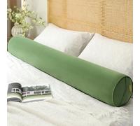 ALMASI Cuscino per il corpo per adulti - Cuscino lungo per letto, cuscino rotondo per coccole, supporto completo per chi dorme sul fianco(Green C,120 * 20CM)