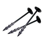 AlmaStore 100 Picchetti, 19 cm in Plastica Nero per Telo Pacciamatura, Anti Erbacce, Ecologico, Permeabile, Duraturo e Calpestabile - Varie Misure e Colori - Teli pacciamante antialga