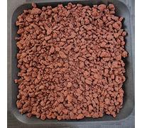 AlmaStore Lapillo Vulcanico Rosso, Granulometria 5/10 mm, 1 kg (1,1 Litri) per Piante Grasse, Giardino, Bonsai, Acquario, Lava vulcanica