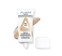 Almay Smart Shade Ageless, base anti-invecchiamento con acido ialuronico, niacinamide, vitamina C ed E, ipoallergenica, senza profumo, 100 Light, 1 oncia liquida (confezione da 1)