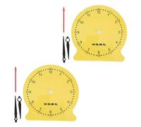 Almeigrity 2 PCS/Pack Creative Learning Time Clock Model Science Teaching Aids