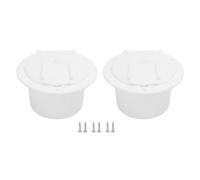 Almeigrity 2 Set Cavo elettrico per Sportello con coperchio a scatto Porta facile da far scorrere Spina rotonda per cavo di alimentazione Sportello di stoccaggio per cavo da 30 A