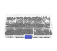 Almeigrity 250 pezzi nylon M2 M3 maschio femmina distanziatore colonna esagonale vite dado kit assortimento PCB (M3 Dual-Pass - Modello B)