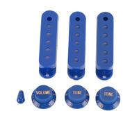 Almeigrity 3 pezzi Copri pickup Single Coil Copri pickup SSS in plastica ABS con manopole del volume del tono e punta dell'interruttore per chitarra elettrica