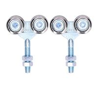 Almeigrity Accessorio per porta in vetro con puleggia a ruota sospesa per porta da 2 pezzi per porta del fienile diametro 35 mm