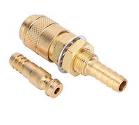 Almeigrity Coppia di adattatori per gas raffreddati ad acqua da 8 mm Raccordo rapido per torcia per saldatore MIG TIG (Gialla)