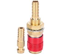 Almeigrity Coppia di adattatori per gas raffreddati ad acqua da 8 mm Raccordo rapido per torcia per saldatore MIG TIG (Rossa)