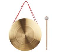 Almeigrity Piatti Gong a mano da 15 cm Strumenti a percussione da cappella in ottone e rame con martello rotondo