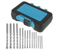 Almeigrity Set di 15 punte da trapano per muratura con punta in carburo da 3-10 mm per piastrelle in cemento armato, scatola di plastica blu, imballaggio