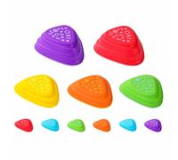 Almencla 11 Pezzi Blocchi per Percorso Ostacoli | In Plastica PP, Gioco di Equilibrio con Impilabili, Facile da Pulire, Pietre di Bilanciamento, per area giochi
