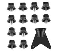 Almencla 12 Pezzi Tacchetti Scarpa da Calcio Ricambio Conici Nylon Resistente Montaggio Veloce Filettatura M5 Adatti a Allenamento Sportivo Competizione Casa, Style a