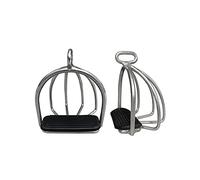 Almencla 2 Pezzi Staffe da Equitazione per Gabbia, Cuscinetti in Gomma per Sport Equestri, Strumento di Allenamento Ad Alta Resistenza per Equitazione all', 11,5 x 3,3 cm