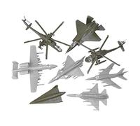 Almencla 8x Simulazione 4D Fighter DIY Assemblaggio Aereo Decorazione Costruzione Modello Puzzle