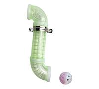 Almencla Accessorio per Tubi da Bagno, Set di Tubi Fai-da-Te per Costruire Giocattoli da Bagno per Bambini con Sonaglio, Vert, 30 cm