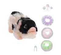 Almencla , Bambola Mini Realistica, Regalo di Compleanno Ideale, Animale Domestico per Giochi di Ruolo, Mini, Nero Bianco, Taglia unica bambino