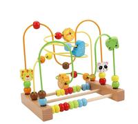 Almencla Bead Maze Toy di Perline Giocattolo Educativo in Legno Gioco Puzzle Colorato Coaster con Funzione di Esercizio Della Motricità, animale, Taglia unica bambino