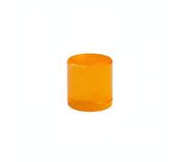 Almencla Blocchi Acrilici Trasparenti Gioco Educativo Cilindro Impilabile Giocattolo Costruzione Colori Trasparenti Esplorazione Manuale Pensiero Spaziale Adatti a Scuole Casa, Giallo Scuro, 2.5CM
