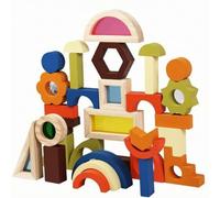 Almencla Costruzioni in Legno per Bambini | STEM, Sensoriale, Mattoncini di Legno, per Stanza dei Giochi